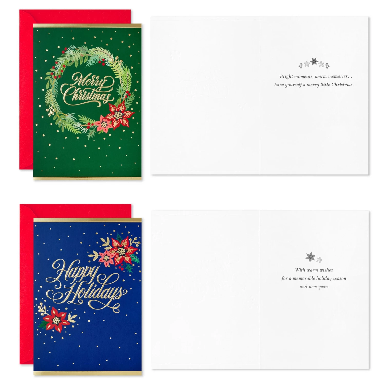 Hallmark Festive Folk Art Boxed Christmas Cards Assortment, Pack Of 40 - Image 3
