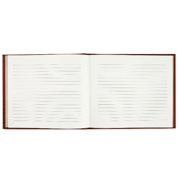 Hallmark Brown Hexagonal Pattern Guest Book - Image 2