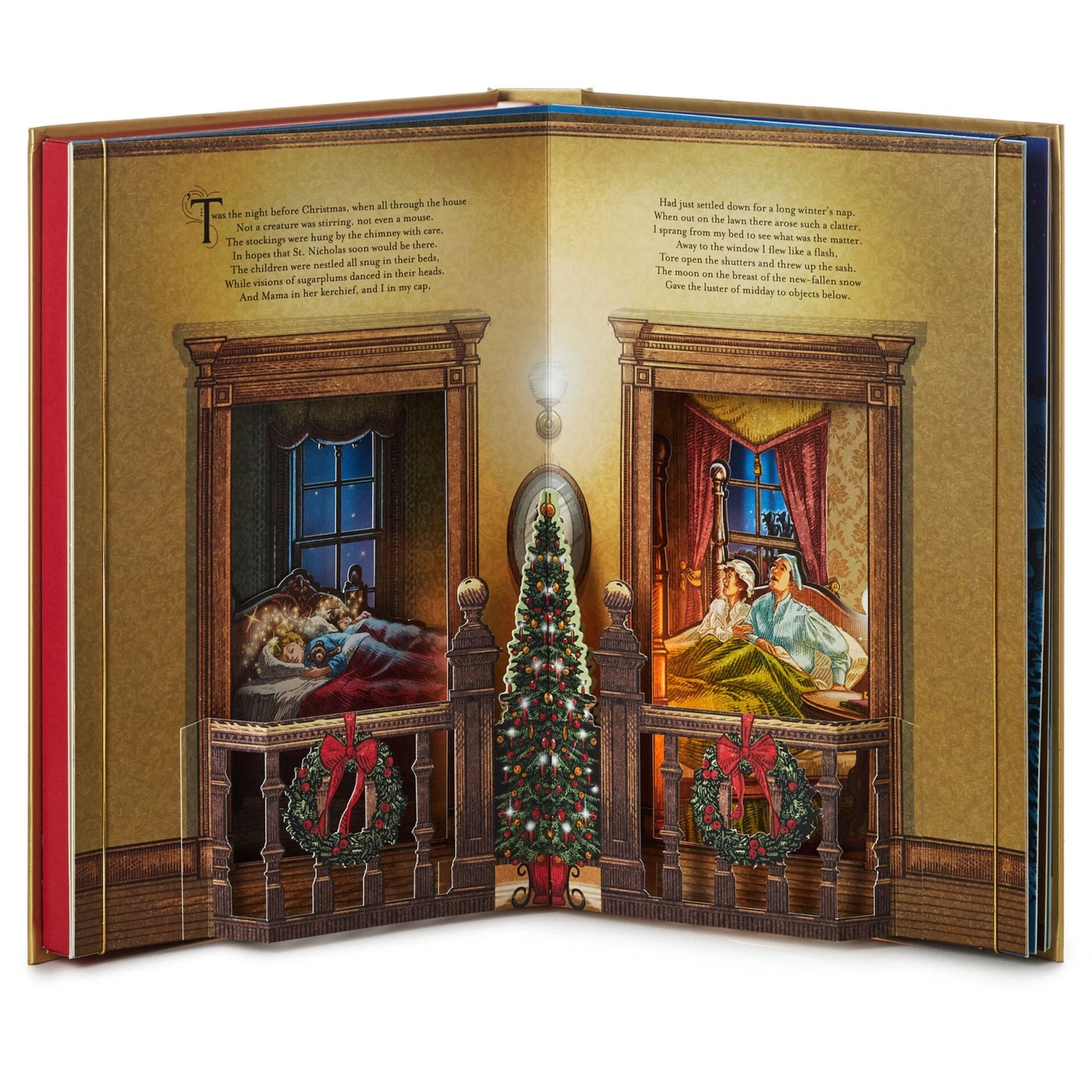 Hallmark Night Before Christmas Pop-Up Book With Light And Sound - Image 2