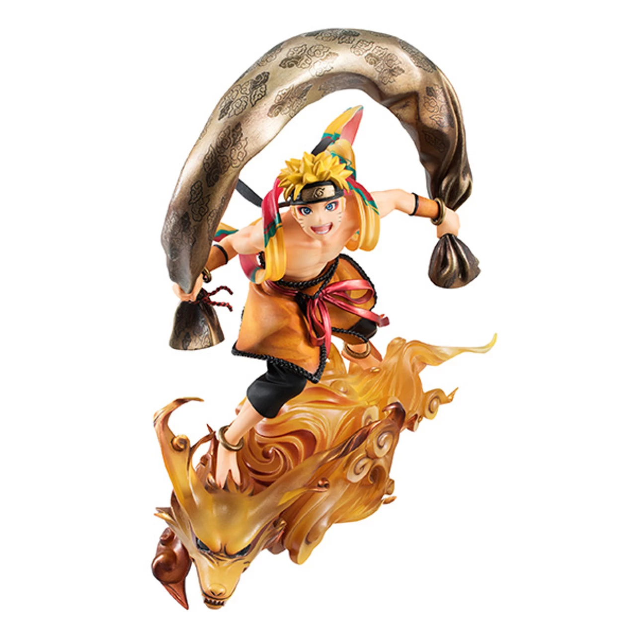 MegaHouse G.E.M. Series Remix Naruto Shippuden Uzumaki Fujin & Sasuke Uchiha Raijin SET PVC Figure (Completed) - Image 4