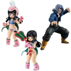 Bandai Dragon Ball Styling - (Chichi PB Limited) & (Chichi Regular) & (Trunks) PVC Figure [Candy Toy]