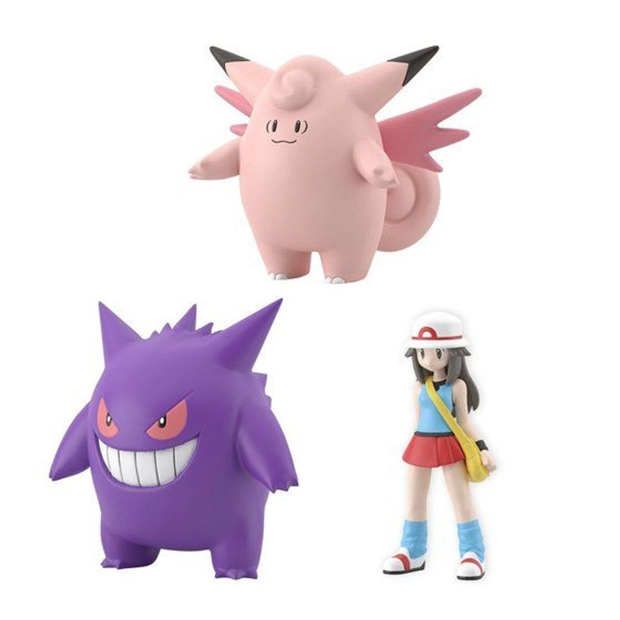 Bandai Pokemon Scale World Kantor Leaf & Clefable & Gengar