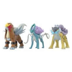 Bandai Pokemon Scale World Johto Region Raikou & Entei & Suicune (Shokugan)