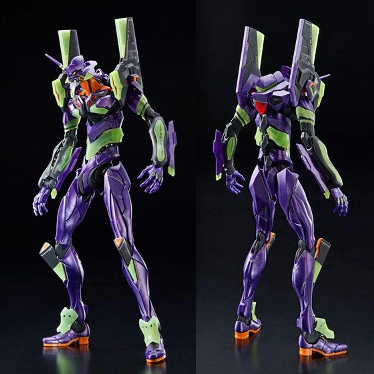 Bandai RG 1/144 Multipurpose Humanoid Decisive Weapon Artificial Human Evangelion Unit-01 (Night Combat Color) Plastic Model - Image 2