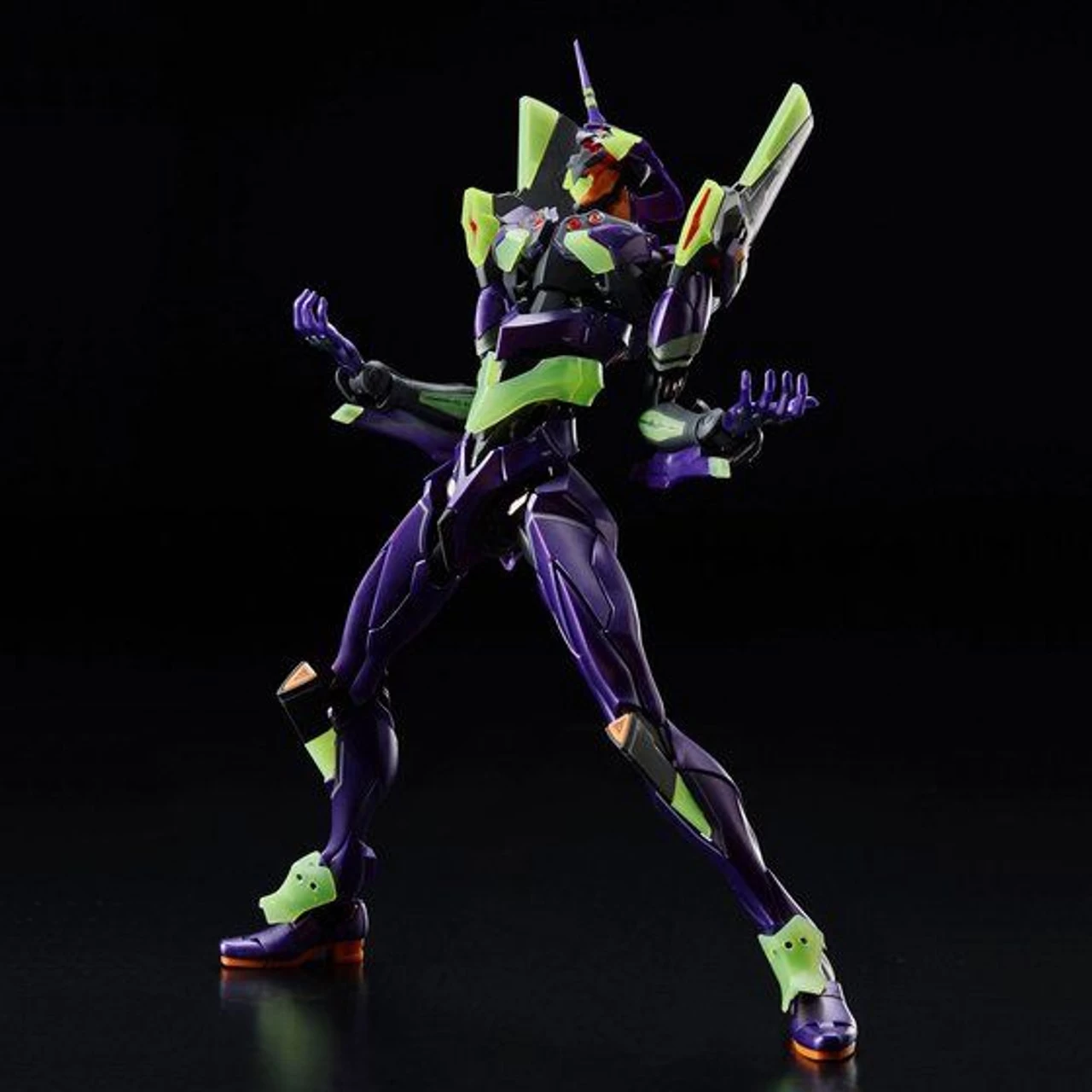 Bandai RG 1/144 Multipurpose Humanoid Decisive Weapon Artificial Human Evangelion Unit-01 (Night Combat Color) Plastic Model - Image 4