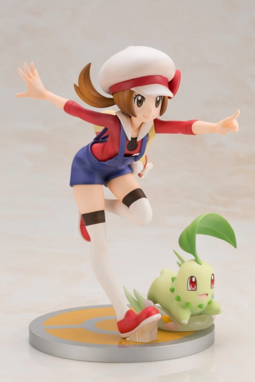Kotobukiya ARTFX J Pokemon - Lyra(Kotone) With Chikorita 1/8 PVC Figure - Image 2
