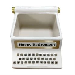 Our Name Is Mud Happy Retirement May You Enjoy The Next Chapter Typewriter Container Pencil Holder Desk Accessory