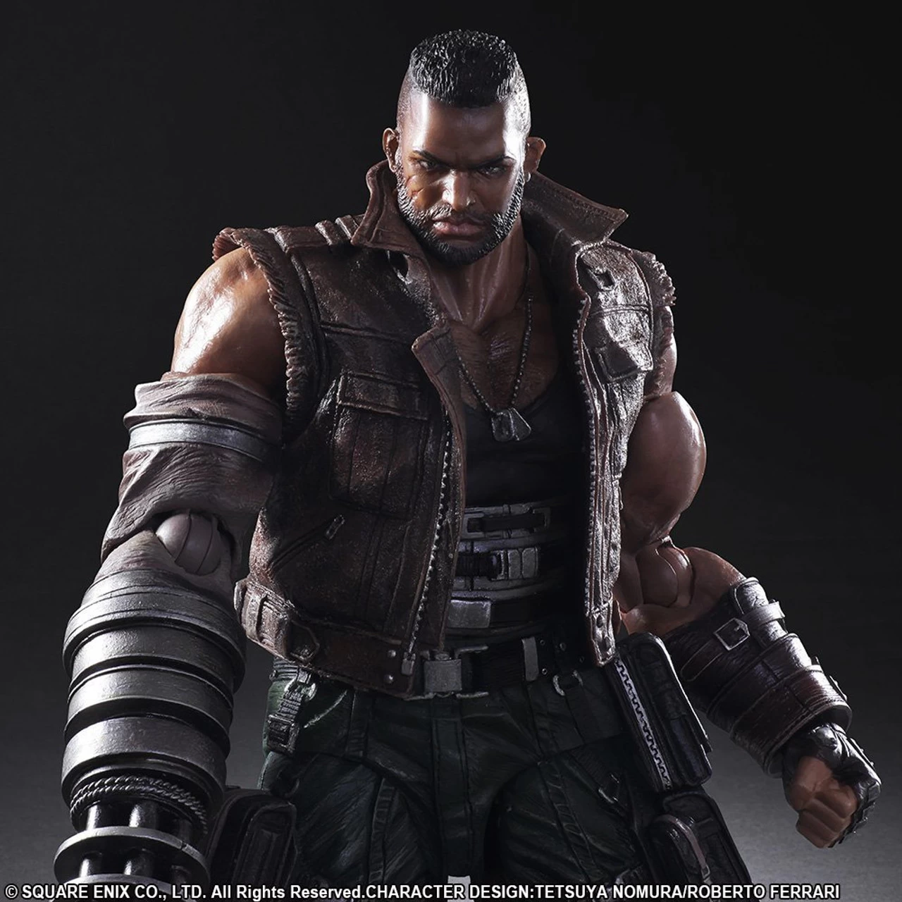Square Enix Final Fantasy VII Remake Play Arts Kai No.2 Barret Wallace Action Figure - Image 8
