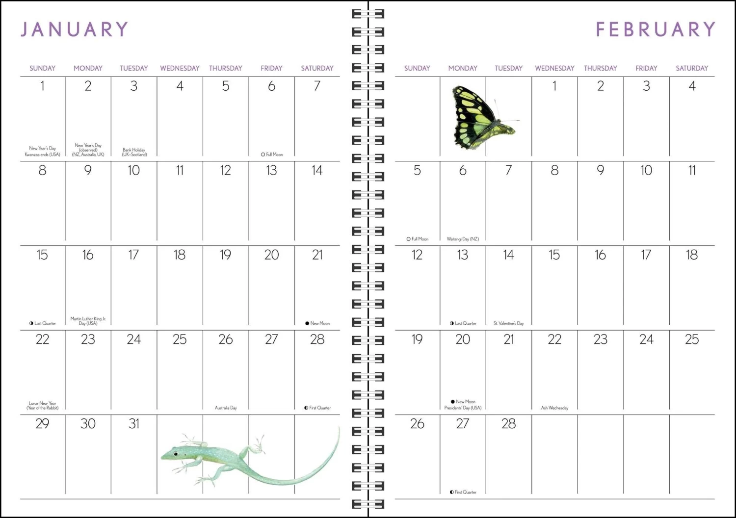 2023 Marjolein Bastin Nature's Inspiration 12-Month 2022-2023 Monthly Weekly Planner Calendar By Andrews McMeel Simon & Schuster Publishing - Image 2