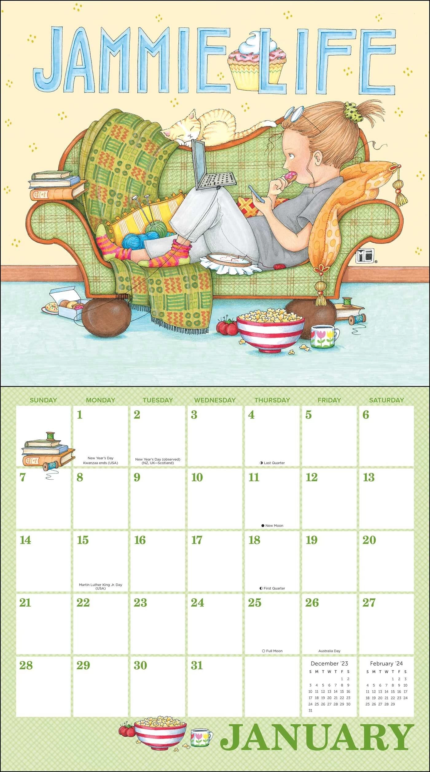 Mary Engelbreit's 2024 Deluxe Wall Calendar - Image 2