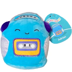 Squishmallow Adrian The Cassette Player Tech Squad 5" Stuffed Plush By Kelly Toy