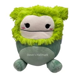 Squishmallow Bren The Green Bigfoot Yeti 8" Stuffed Plush By Kelly Toy