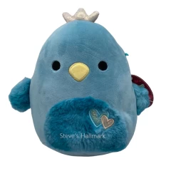 Valentine Squishmallow Fernanda The Teal Bird With Jewel Tone Fuzzy Belly And Wings 8" Stuffed Plush By Kelly Toy