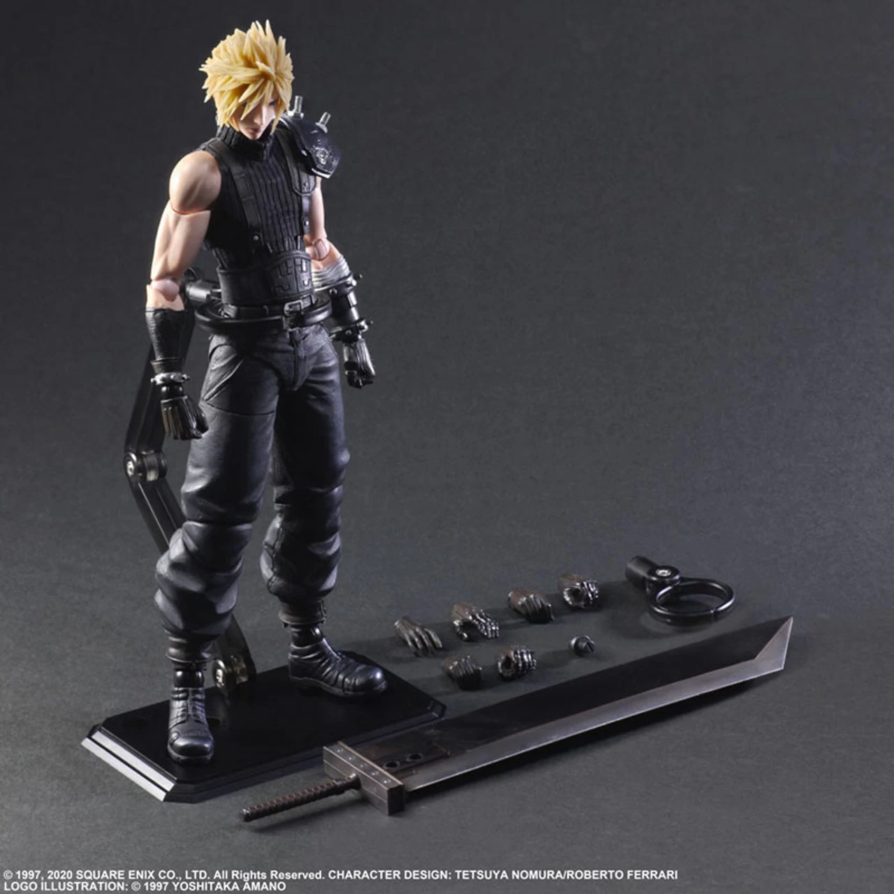 Square Enix Final Fantasy VII Remake Play Arts Kai Cloud Strife Version 2 Action Figure - Image 7