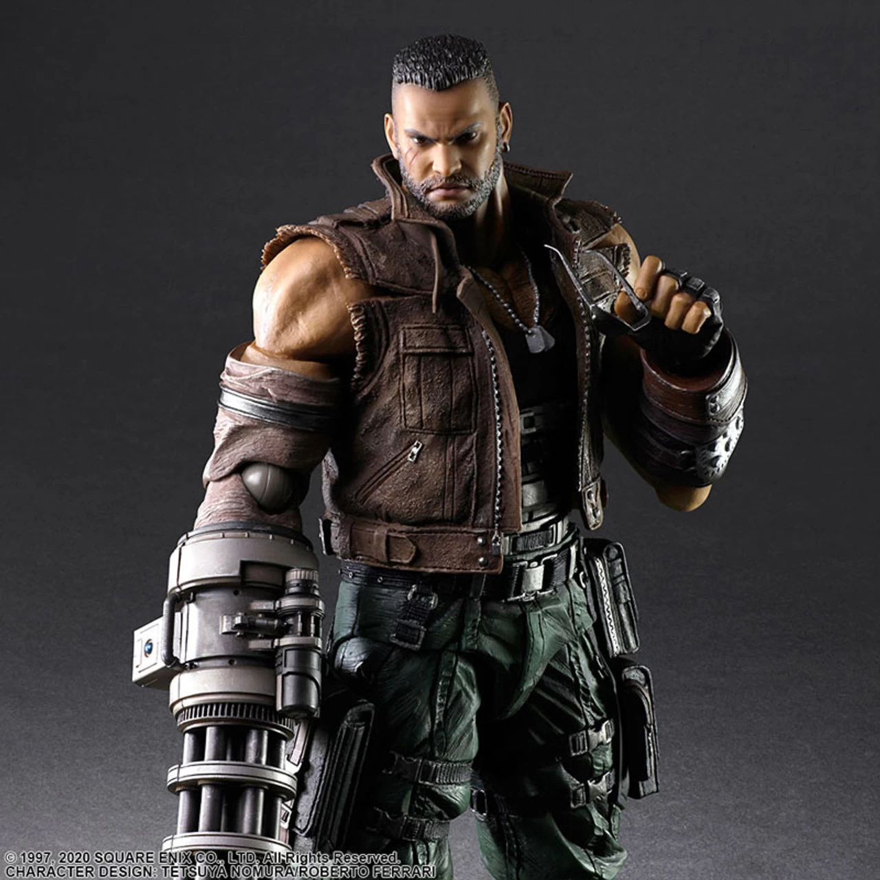 Square Enix Final Fantasy VII Remake Play Arts Kai Barret Wallace Version 2 Action Figure - Image 4