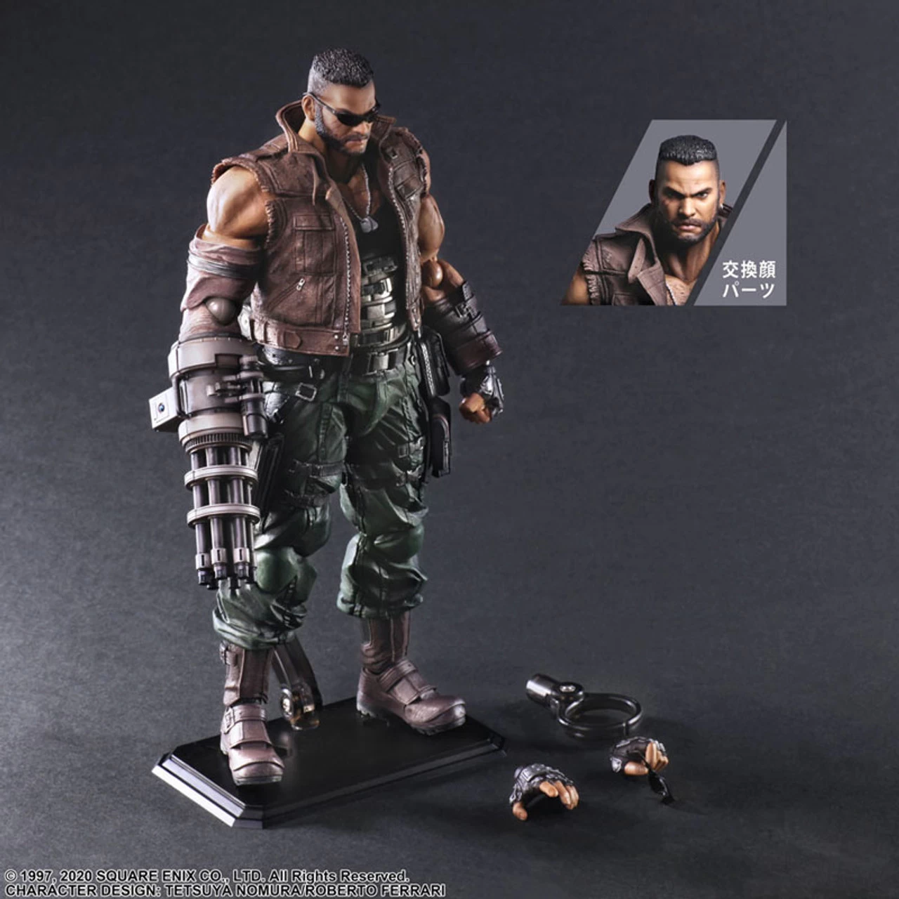 Square Enix Final Fantasy VII Remake Play Arts Kai Barret Wallace Version 2 Action Figure - Image 8