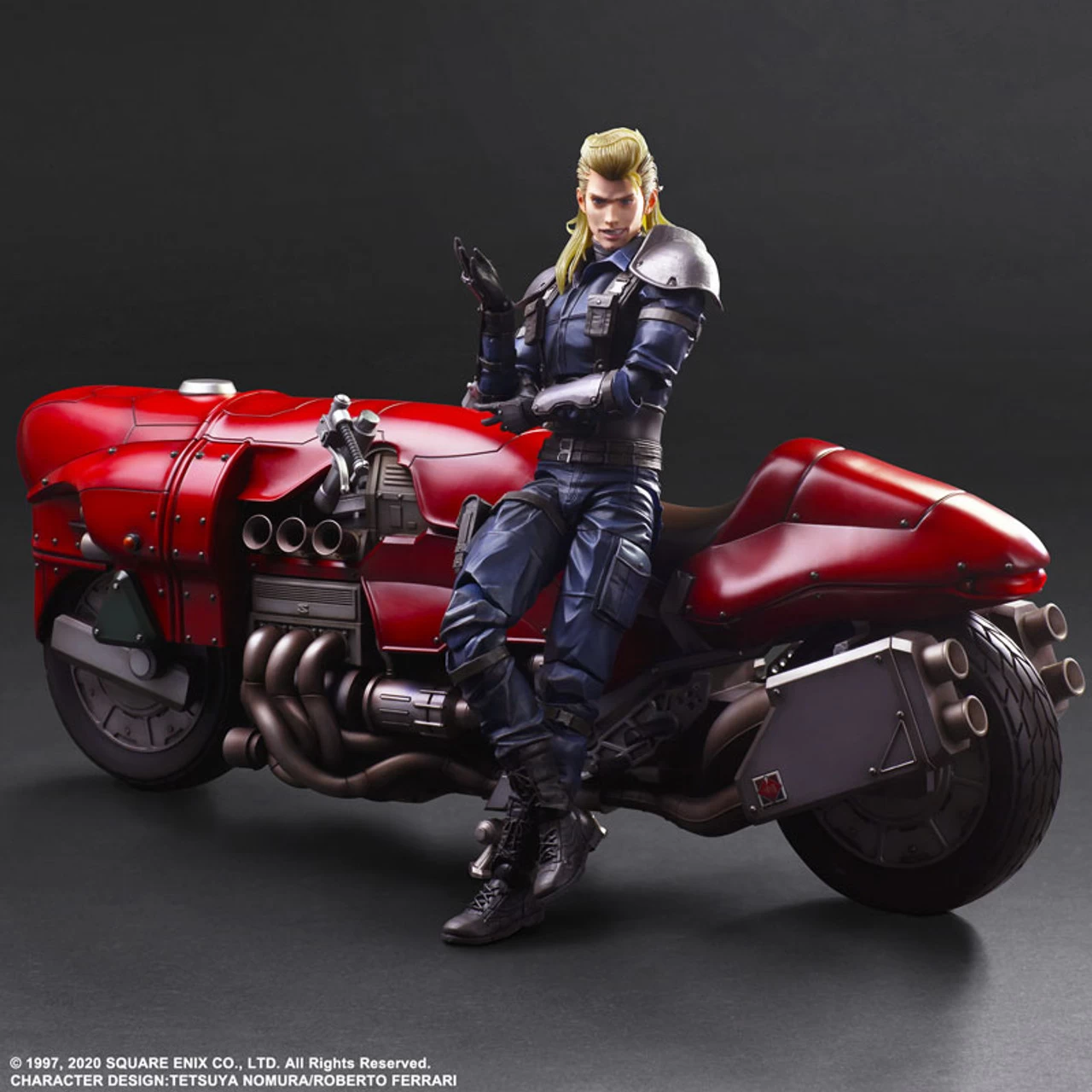 Square Enix Final Fantasy VII Remake PLAY ARTS KAI Roche & Motorcycle SET Action Figure