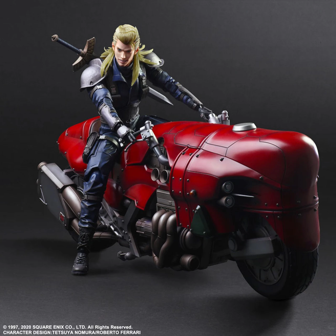 Square Enix Final Fantasy VII Remake PLAY ARTS KAI Roche & Motorcycle SET Action Figure - Image 2