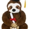 Graduation Sloth Stuffed Plush 6"