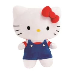 9" Hello Kitty In Blue Overall Stuffed Plush