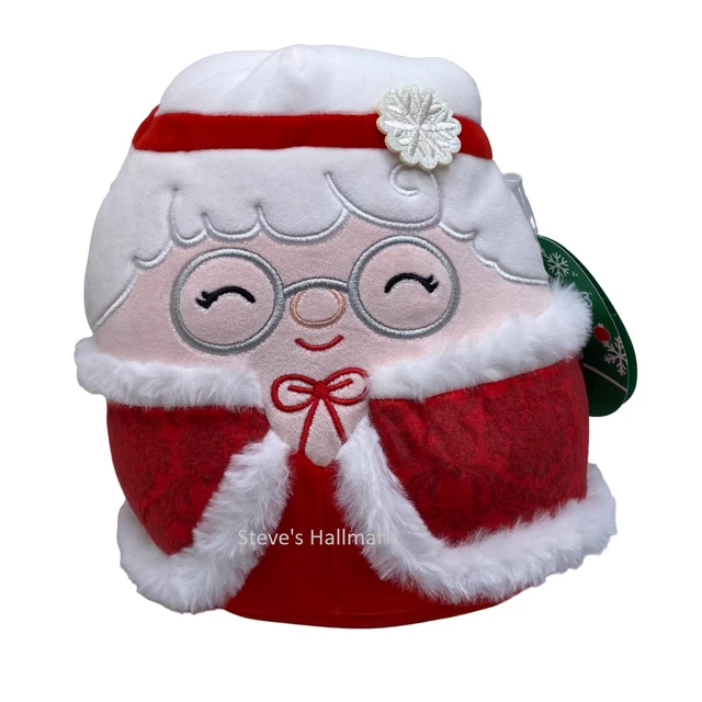 Christmas Squishmallow Nicolette Mrs. Claus With Red Cape 8" Stuffed Plush By Kelly Toy