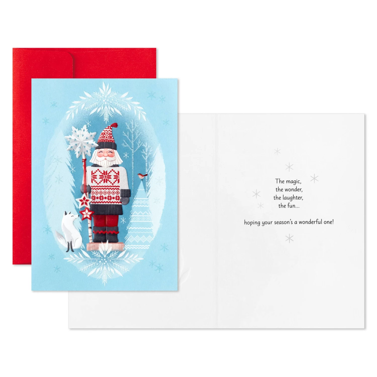 Hallmark Noble Nutcrackers Snowfall Prince Keepsake Ornament Inspired Boxed Christmas Cards, Pack Of 16 - Image 2