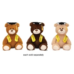 Congrats Grad 14" Graduation Bear With Golden Sash Stuffed Plush