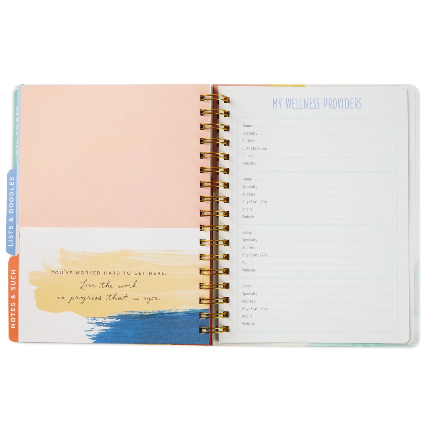 Hallmark Wellness Journal Spiral Notebook - Image 2