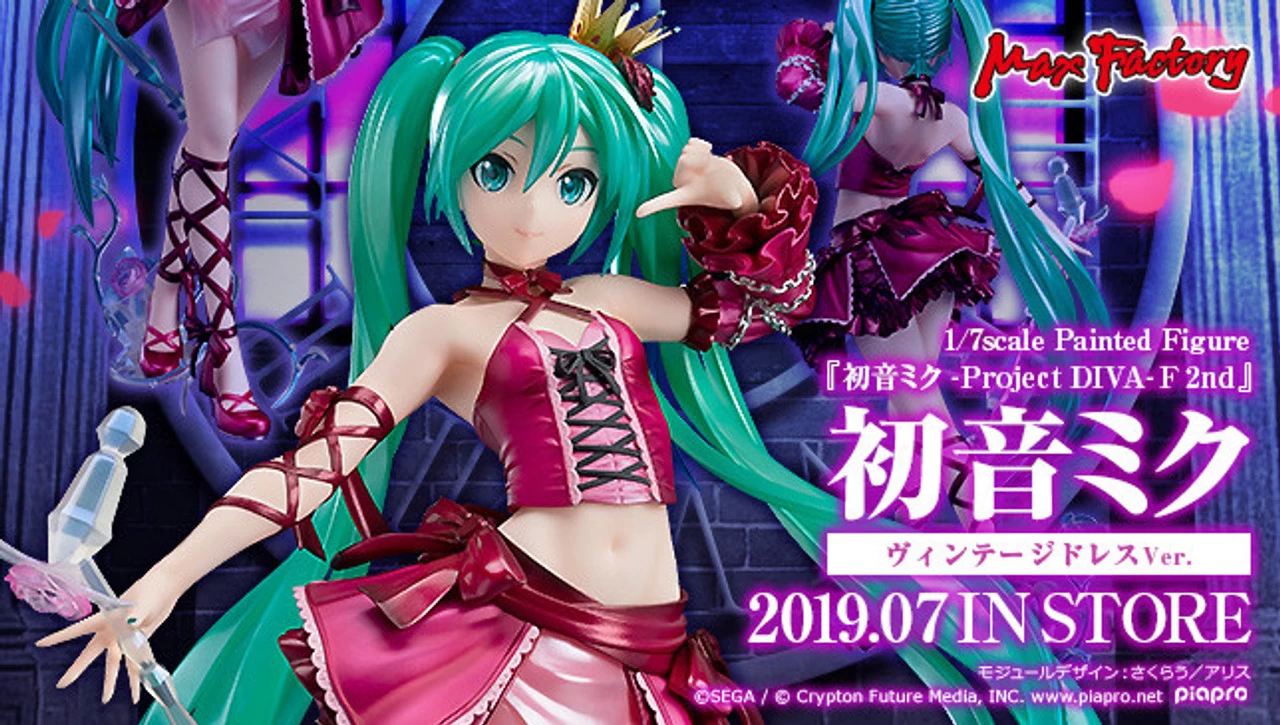 Max Factory Project DIVA- F 2nd - Hatsune Miku: Vintage Dress Ver. 1/7 PVC Figure