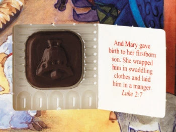 The Nativity Story With Bible Verses Chocolate Advent Calendar - Image 2