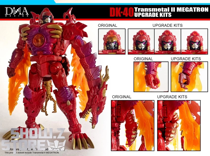 DNA Design DK-40 Upgrade Kits For Transformers: Legacy Leader Transmetal II Megatron - Image 5