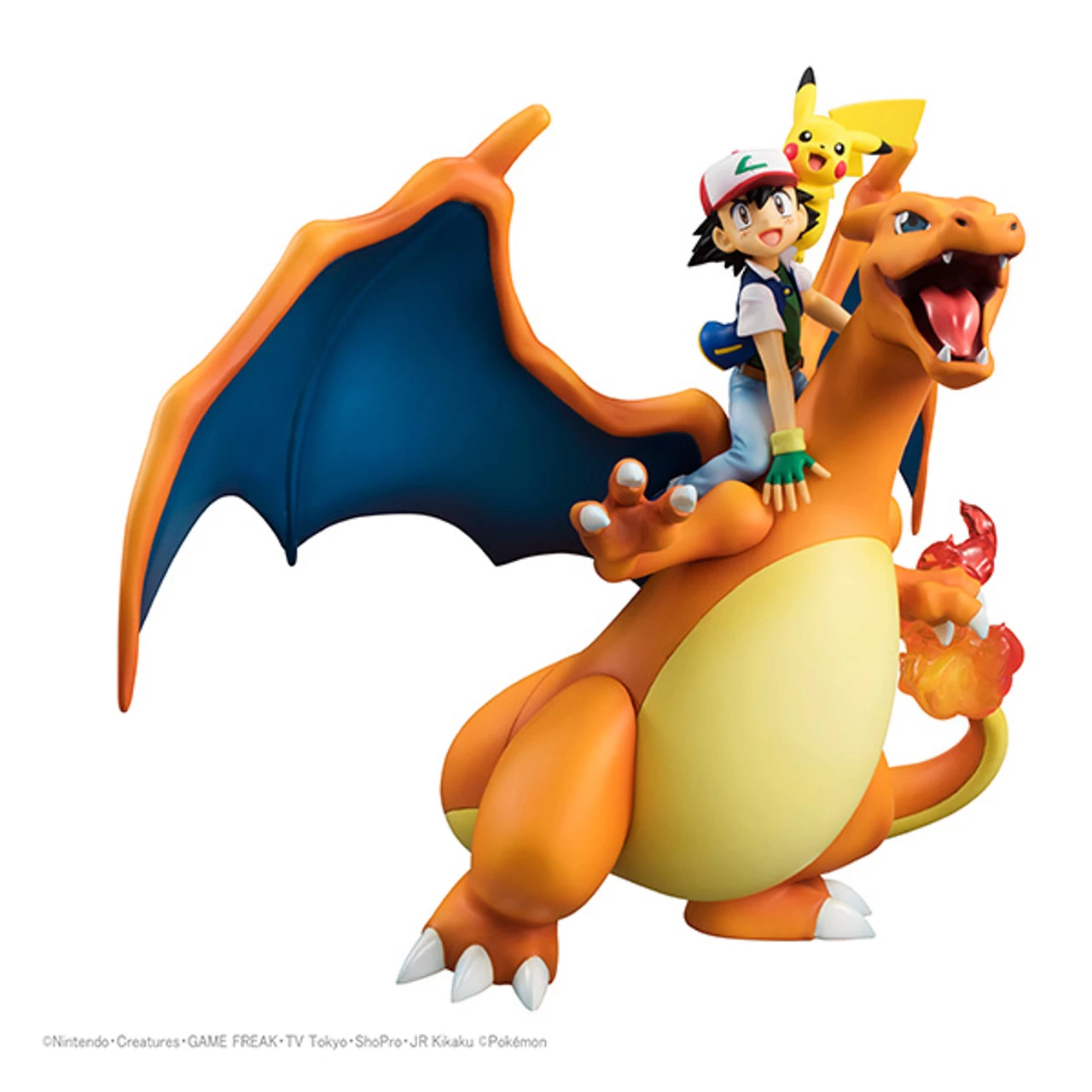 MegaHouse G.E.M. Series Pokemon (Ash Ketchum & Pikachu & Charizard) PVC Figure ( Rerelease )