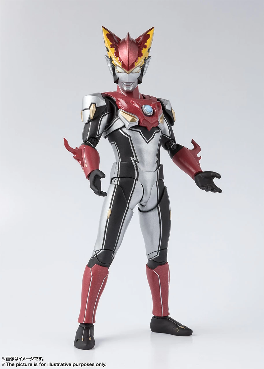 Bandai S.H.Figuarts Ultraman Rosso Flame Action Figure (with Bonus)