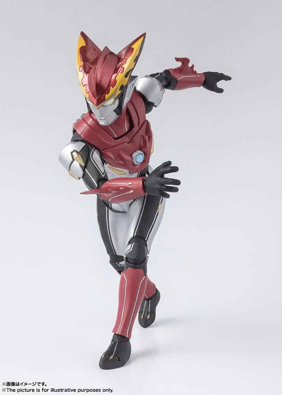 Bandai S.H.Figuarts Ultraman Rosso Flame Action Figure (with Bonus) - Image 2