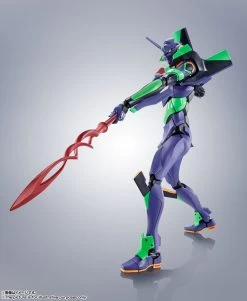 Bandai Robot Spirit SIDE EVA Evangelion EVA-01 + Spear Of Cassius (Renewal Color Edition) Action Figure